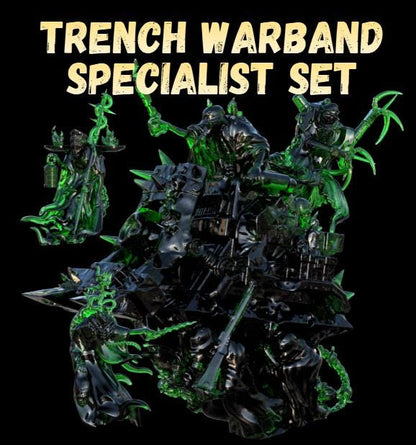 Grimdark Trench Proxy Miniatures – Ghostly Specialist Set – Tabletop Figures