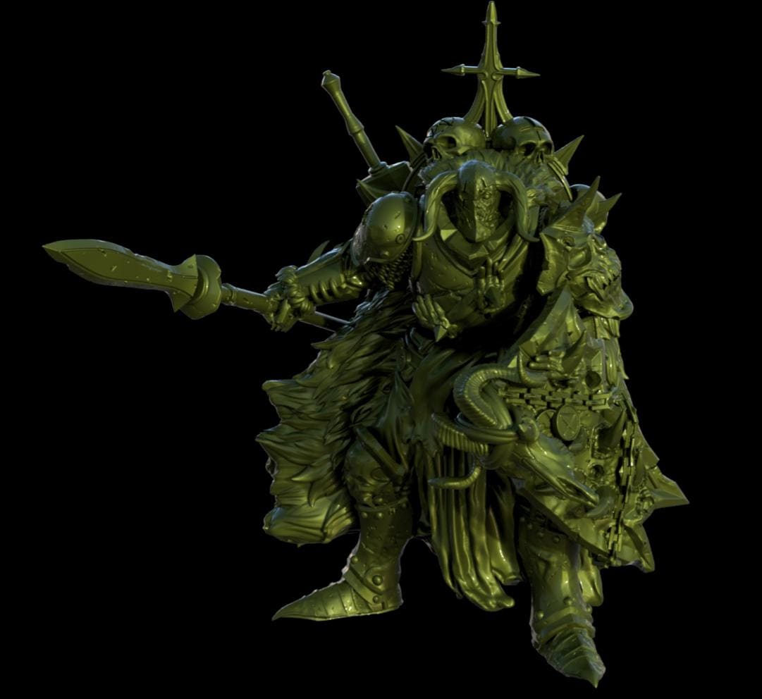 Grimdark Trench Proxy Miniatures – New Serpent Cult Infantry & Monstrous Command Set – Tabletop Figures