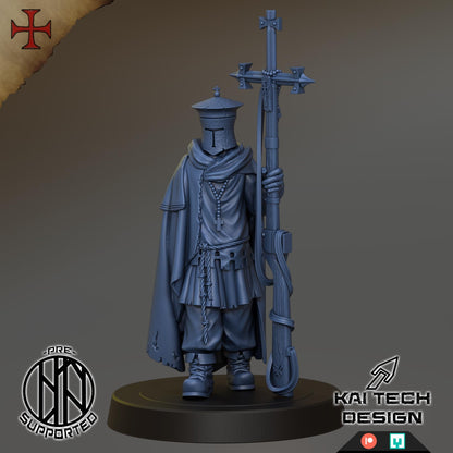 Grimdark Trench Proxy Miniatures – Antioch Infantry & Support Set – Tabletop Figures