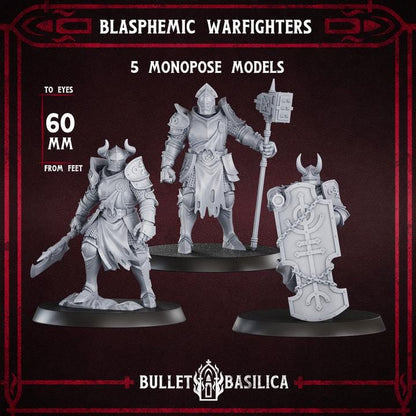 Grimdark Trench Proxy Miniature – Hell Soldier – Tabletop Figure