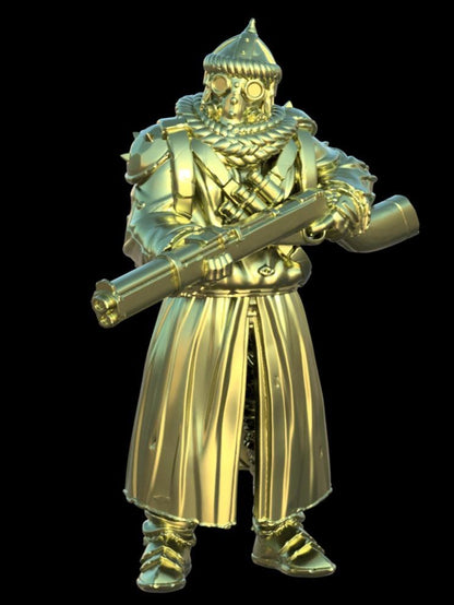 Grimdark Trench Proxy Miniatures – Desert Sultanate Infantry & Support Set – Tabletop Figures