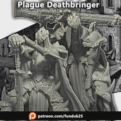 Grimdark Knight Plague Proxy Miniatures – 32mm Resin Wargaming Models
