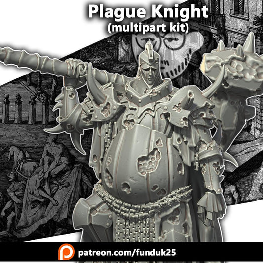 Grimdark Knight Plague Big Boy Proxy Miniatures – 32mm Resin Wargaming Models