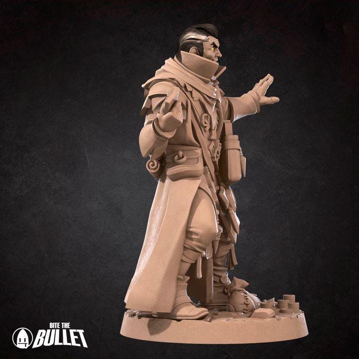 Human Medium Miniature - Fantasy RPG Character - Tabletop RPG Mini - 32mm Resin Miniature - Sorceres Wizard Mini