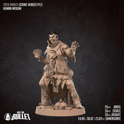 Human Medium Miniature - Fantasy RPG Character - Tabletop RPG Mini - 32mm Resin Miniature - Sorceres Wizard Mini
