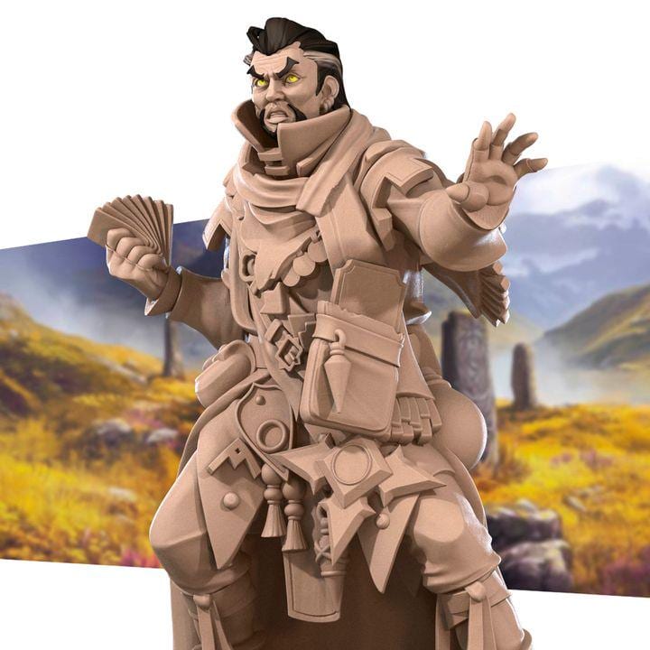 Human Medium Miniature - Fantasy RPG Character - Tabletop RPG Mini - 32mm Resin Miniature - Sorceres Wizard Mini