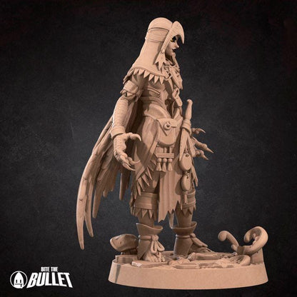 Human Shifter Miniature - Fantasy RPG Character - Tabletop RPG Mini - 32mm Resin Miniature - Druid Fighter Mini