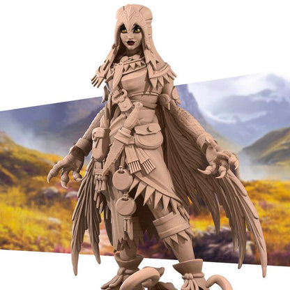 Human Shifter Miniature - Fantasy RPG Character - Tabletop RPG Mini - 32mm Resin Miniature - Druid Fighter Mini