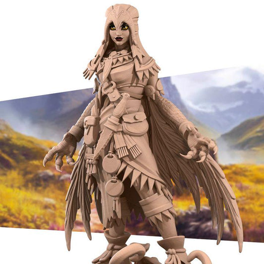 Human Shifter Miniature - Fantasy RPG Character - Tabletop RPG Mini - 32mm Resin Miniature - Druid Fighter Mini