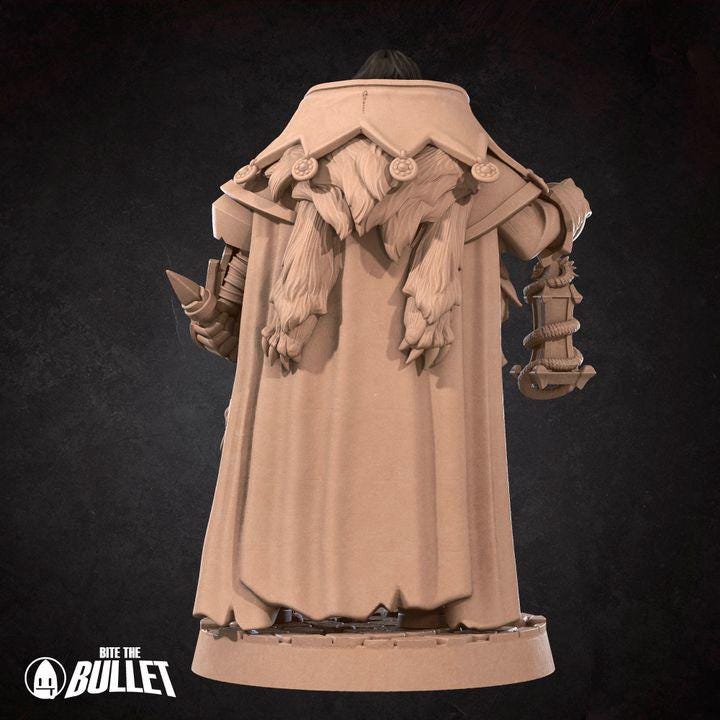Human Thaumaturge Miniature - Fantasy RPG Character - Tabletop RPG Mini - 32mm Resin Miniature - Warrior Fighter Mini