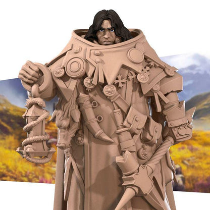 Human Thaumaturge Miniature - Fantasy RPG Character - Tabletop RPG Mini - 32mm Resin Miniature - Warrior Fighter Mini