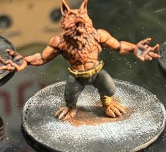 Weird War Infantry Squad – Werwolf (5 Miniatures) – 28mm Sci-Fi WWII Tabletop Proxies