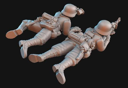 Weird War Infantry Squad – Sniper Team – 28mm Sci-Fi WWII Tabletop Proxies