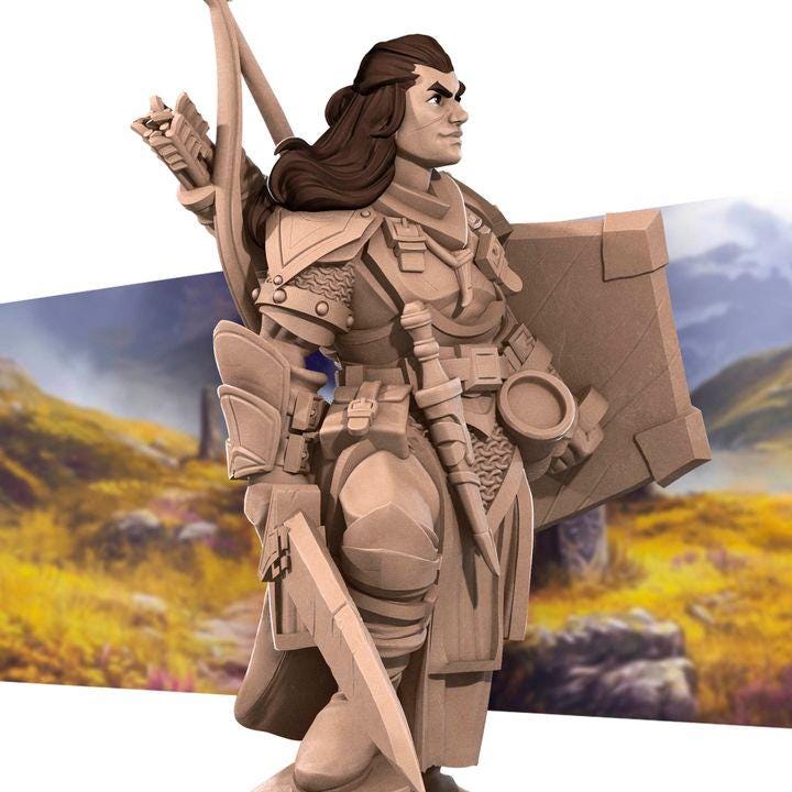 Hero Bundle B - Fantasy RPG Character(12 Miniatures) - Tabletop RPG Mini - 32mm Resin Miniature - Iconic Heroes