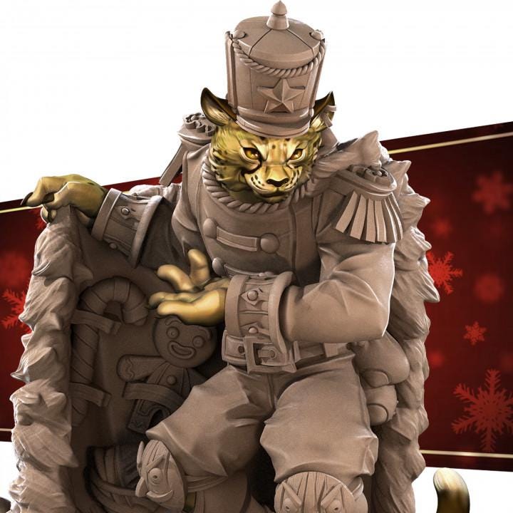 Hero Bundle J - Fantasy RPG Character(8 Miniatures) - Tabletop RPG Mini - 32mm Resin Miniature - Iconic Heroes Christmas Edition