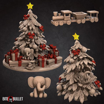 Terrain Bundle A - Fantasy RPG Terrain(20 pcs) - Tabletop RPG Mini - 32mm Resin Miniature - Iconic Terrain Christmas Edition