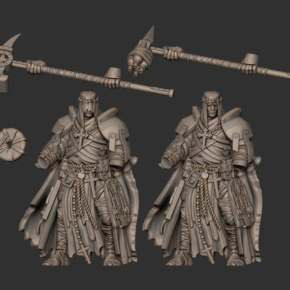 Grimdark War Lord – 32mm Resin Proxy Miniatures Warband