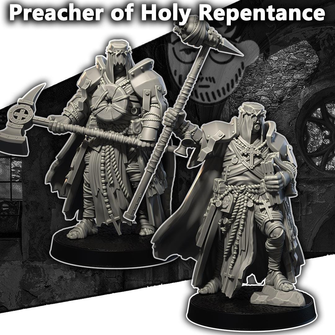 Grimdark War Lord – 32mm Resin Proxy Miniatures Warband