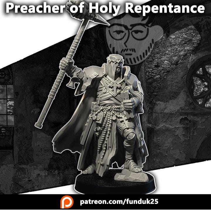 Grimdark War Lord – 32mm Resin Proxy Miniatures Warband
