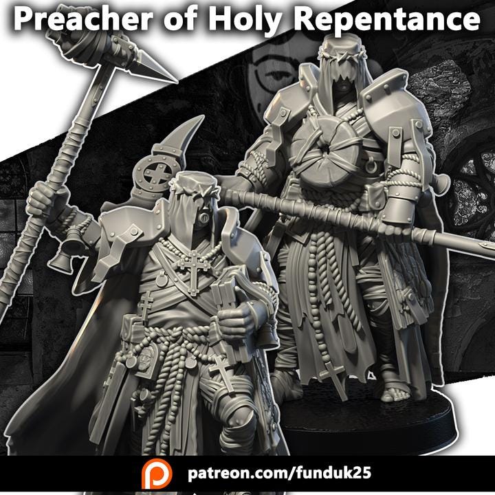 Grimdark War Lord – 32mm Resin Proxy Miniatures Warband