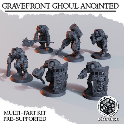 Grimdark Armored Zealots B Proxy Miniatures – 32mm Resin Wargaming Models