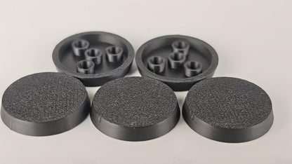 50mm Wargaming Bases Magnet Ready - Tabletop Miniature Bases with Magnet Holes - Round Bases for War Gaming Armies
