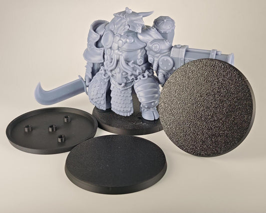 60mm Wargaming Bases Magnet Ready - Tabletop Miniature Bases with Magnet Holes - Round Bases for War Gaming Armies