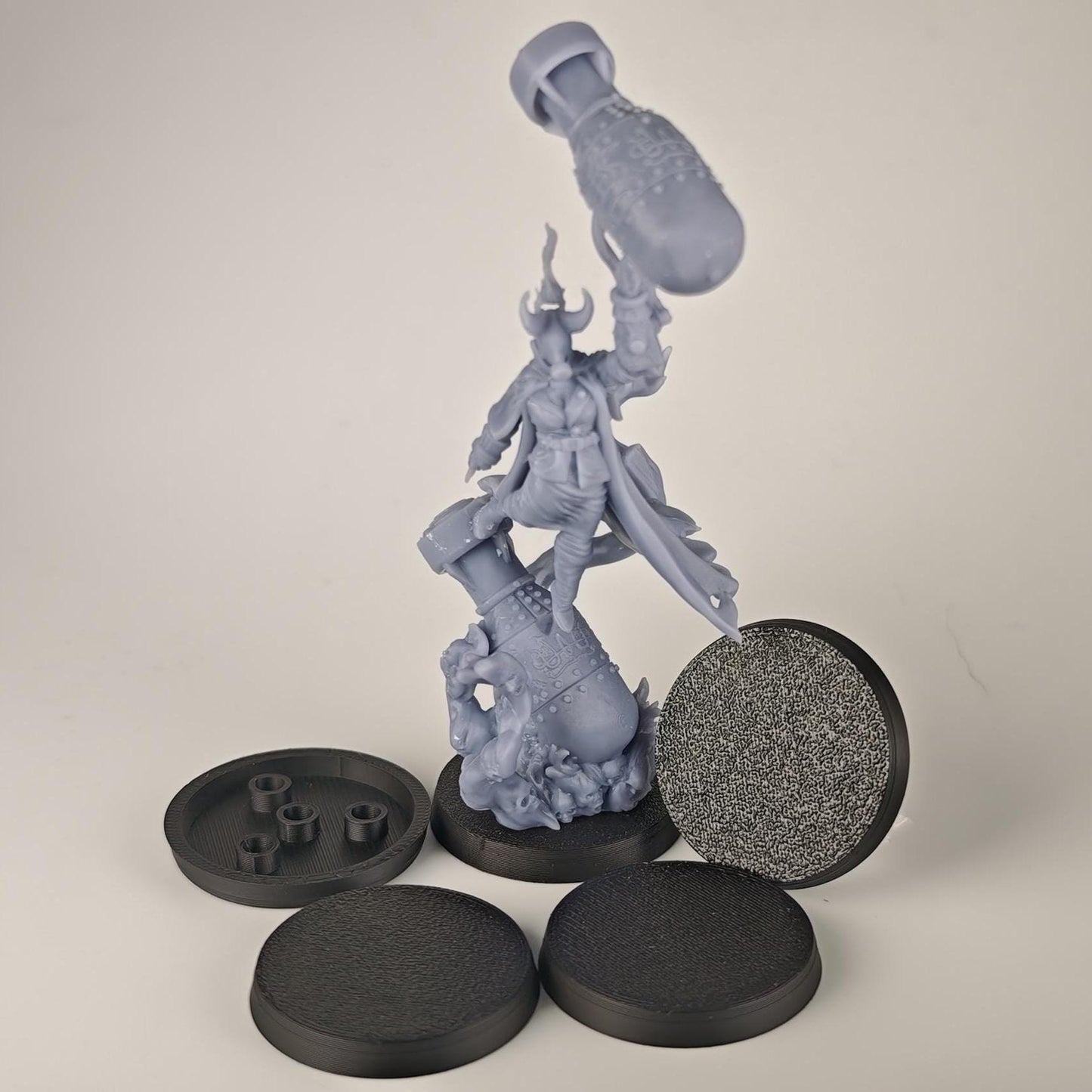 32mm Wargaming Bases Magnet Ready - Tabletop Miniature Bases with Magnet Holes - Round Bases for War Gaming Armies