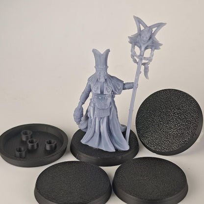 32mm Wargaming Bases Magnet Ready - Tabletop Miniature Bases with Magnet Holes - Round Bases for War Gaming Armies