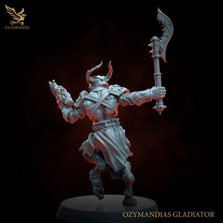 Ozymandias Gladiators Warband - 32mm Resin Miniatures - Grimdark Tabletop Wrgame Army - RPG Mini Set DnD