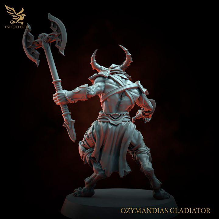 Ozymandias Gladiators Warband - 32mm Resin Miniatures - Grimdark Tabletop Wrgame Army - RPG Mini Set DnD