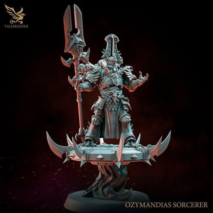 Ozymandias Sorcerer - 32mm Resin Miniatures - Grimdark Tabletop Wrgame Army - RPG Mini Set DnD