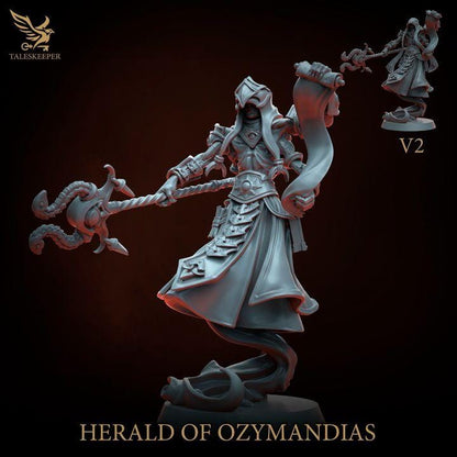 Ozymandias Herald - 32mm Resin Miniatures - Grimdark Tabletop Wargame Army - RPG Mini Set DnD