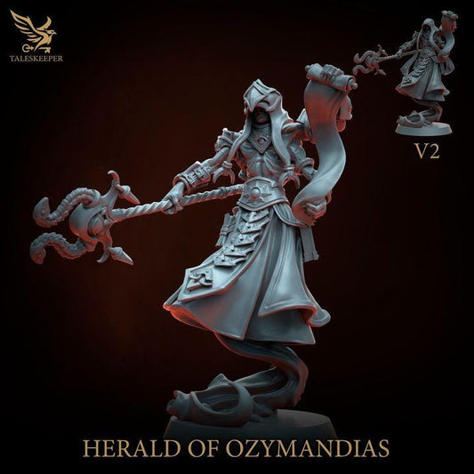 Ozymandias Herald - 32mm Resin Miniatures - Grimdark Tabletop Wargame Army - RPG Mini Set DnD