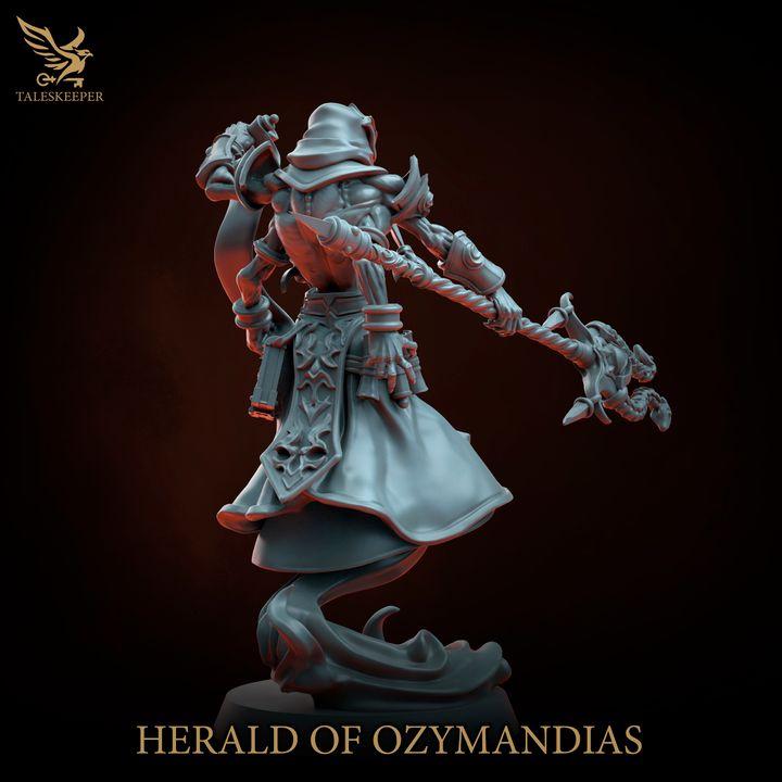 Ozymandias Herald - 32mm Resin Miniatures - Grimdark Tabletop Wargame Army - RPG Mini Set DnD