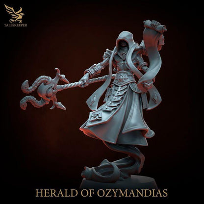 Ozymandias Herald - 32mm Resin Miniatures - Grimdark Tabletop Wargame Army - RPG Mini Set DnD