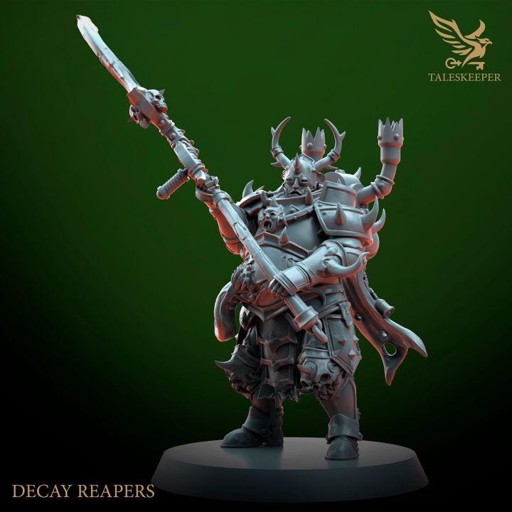 Decay Reapers - 32mm Resin Miniatures - Grimdark Tabletop Wrgame Army - RPG Mini Set DnD