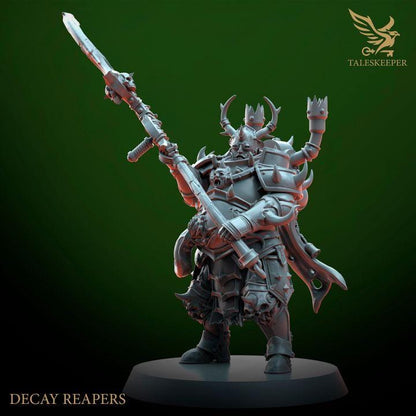 Decay Reapers - 32mm Resin Miniatures - Grimdark Tabletop Wrgame Army - RPG Mini Set DnD