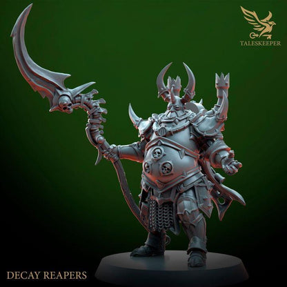 Decay Reapers - 32mm Resin Miniatures - Grimdark Tabletop Wrgame Army - RPG Mini Set DnD