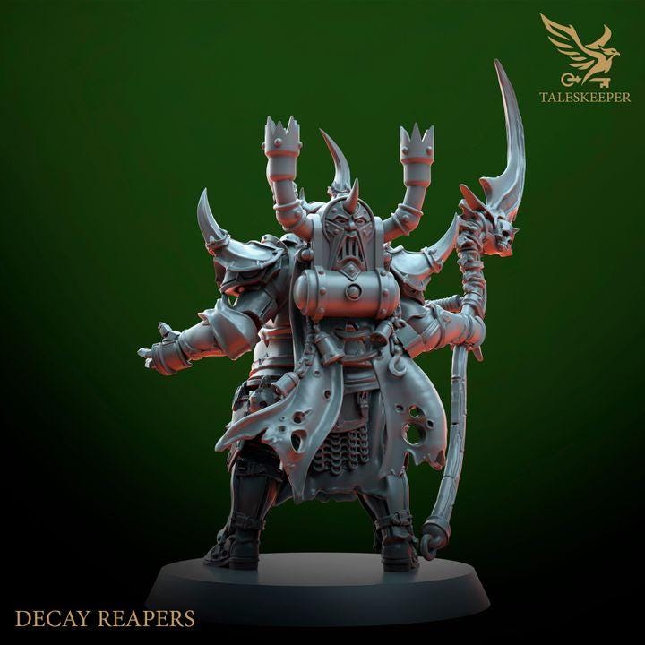Decay Reapers - 32mm Resin Miniatures - Grimdark Tabletop Wrgame Army - RPG Mini Set DnD