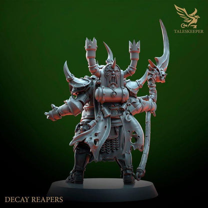 Decay Reapers - 32mm Resin Miniatures - Grimdark Tabletop Wrgame Army - RPG Mini Set DnD