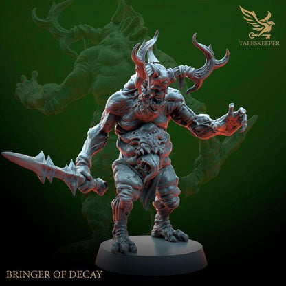 Bringers of Decay A - 32mm Resin Miniatures - Grimdark Tabletop Wrgame Army - RPG Mini Set DnD