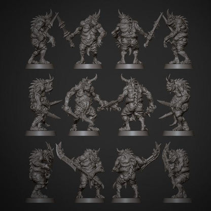 Bringers of Decay A - 32mm Resin Miniatures - Grimdark Tabletop Wrgame Army - RPG Mini Set DnD