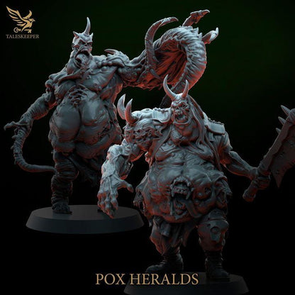 Pox Herald - 32mm Resin Miniatures - Grimdark Tabletop Wrgame Army - RPG Mini Set DnD