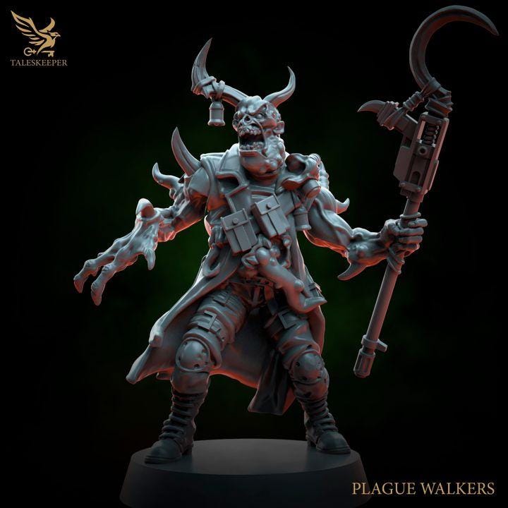 Plague Walkers - 32mm Resin Miniatures - Grimdark Tabletop Wargame Army - RPG Mini Set DnD