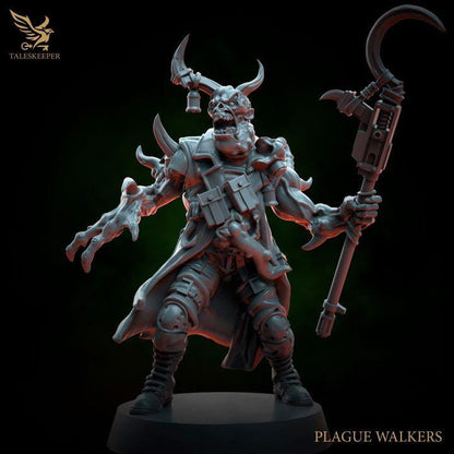 Plague Walkers - 32mm Resin Miniatures - Grimdark Tabletop Wargame Army - RPG Mini Set DnD