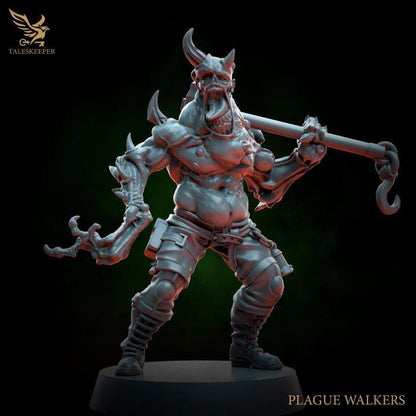 Plague Walkers - 32mm Resin Miniatures - Grimdark Tabletop Wargame Army - RPG Mini Set DnD
