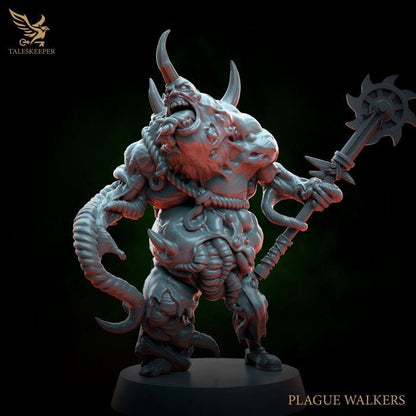Plague Walkers - 32mm Resin Miniatures - Grimdark Tabletop Wargame Army - RPG Mini Set DnD