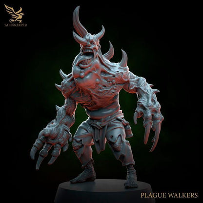 Plague Walkers - 32mm Resin Miniatures - Grimdark Tabletop Wargame Army - RPG Mini Set DnD