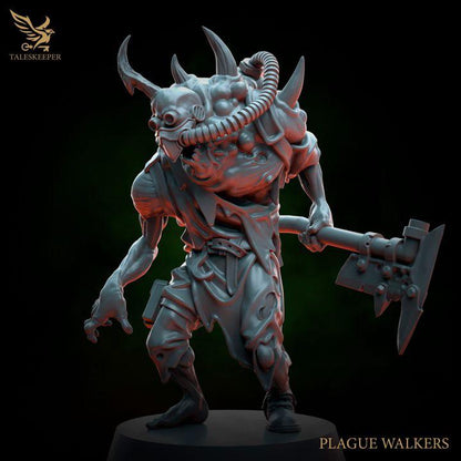 Plague Walkers - 32mm Resin Miniatures - Grimdark Tabletop Wargame Army - RPG Mini Set DnD